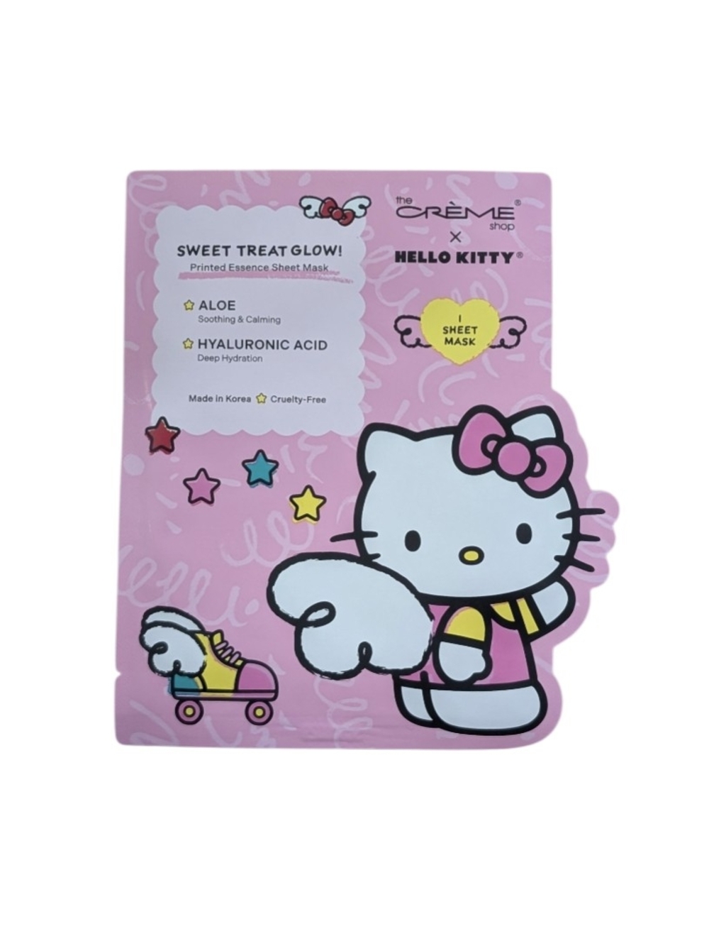 The Creme Shop x Hello Kitty Sweet Treat Glow! Aloe Sheet Mask